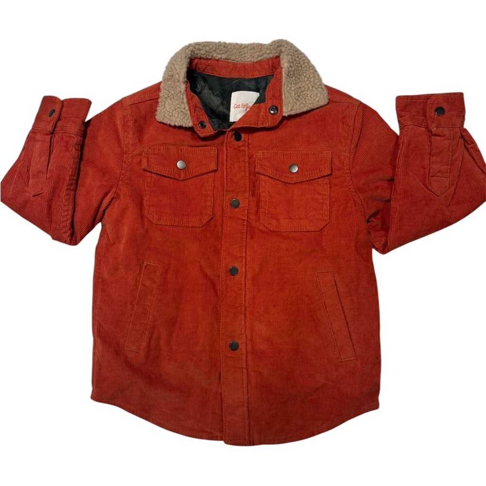 (B26) Cat & jack button up corduroy jacket